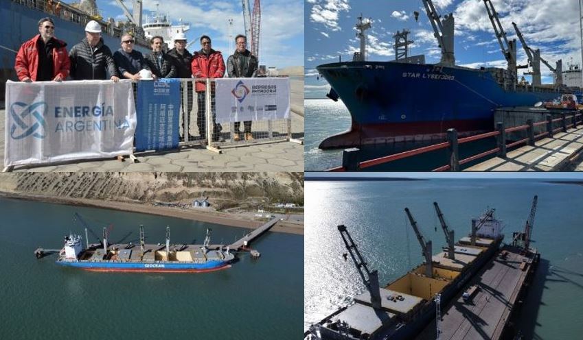 Arribó una nueva turbina junto con otros componentes para las centrales hidroeléctricas Jorge Cepernic y Néstor Kirchner